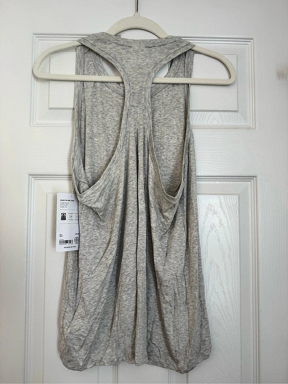 Athleta Ease In Rib Tank Gray Size Large - Picture 4 of 4